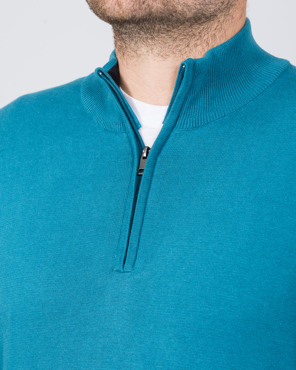 2t Altis Quarter Zip Tall Jumper (teal)