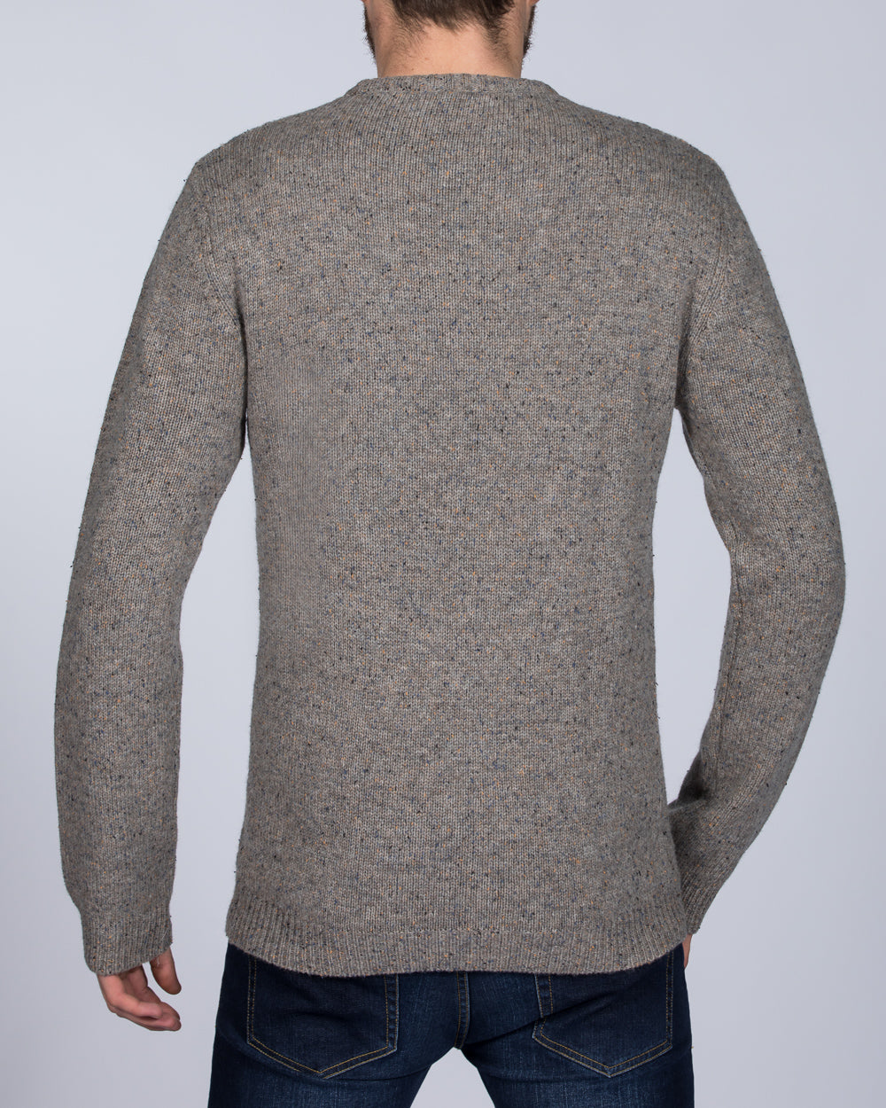 2t Lambswool Cable Knit Tall Jumper (stone)