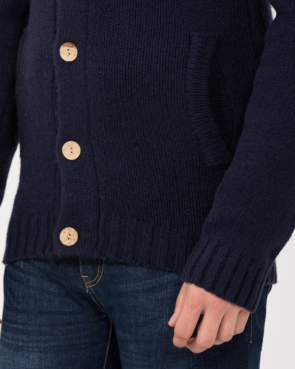 2t Tall Lambswool Cardigan (navy)