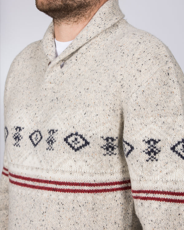 2t Lambswool Blend Tall Nordic Jumper (oatmeal)