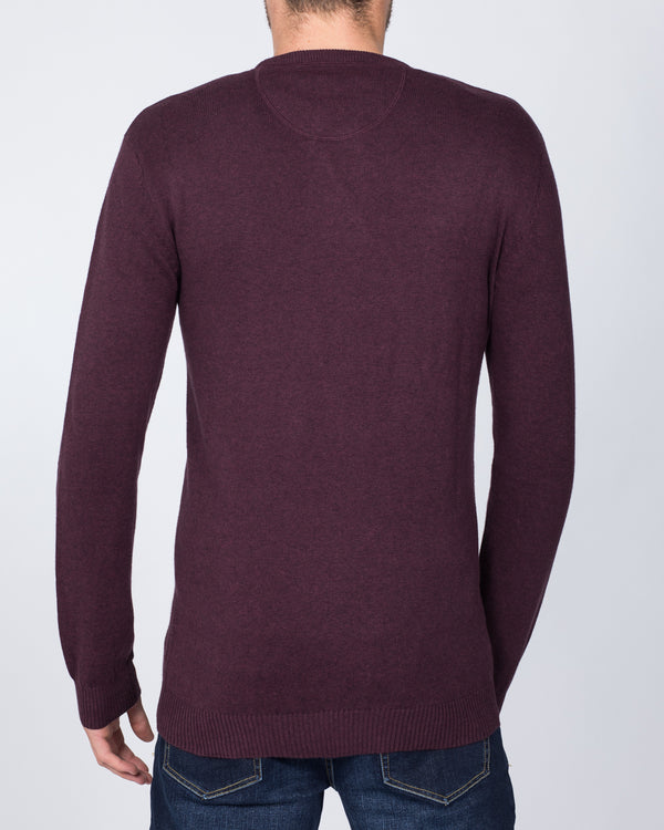 2t Cotton Crew Neck Jumper (damson)