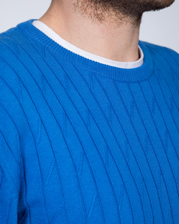 2t Summer Crew Neck Tall Jumper (blue)