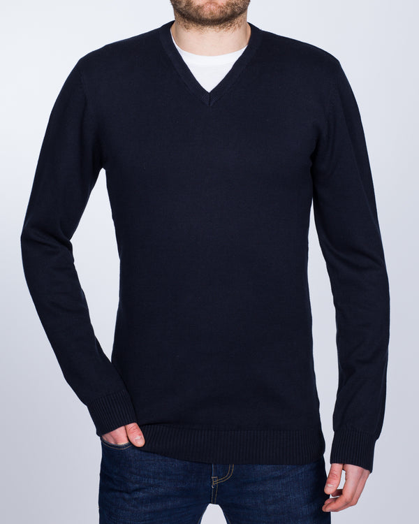 2t Summer V-Neck Tall Jumper (navy)