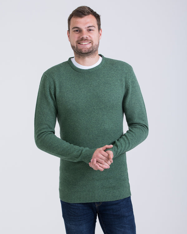 2t Tall Lambswool Crew Neck Jumper (sage)