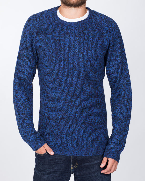 2t Textured Crew Neck Jumper (cobalt)