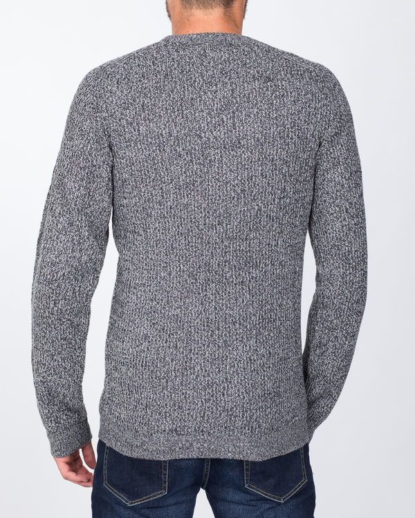 2t Textured Crew Neck Jumper (pewter)