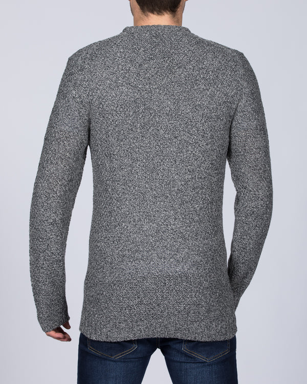 2t Aran Cable Crew Neck Jumper (charcoal)