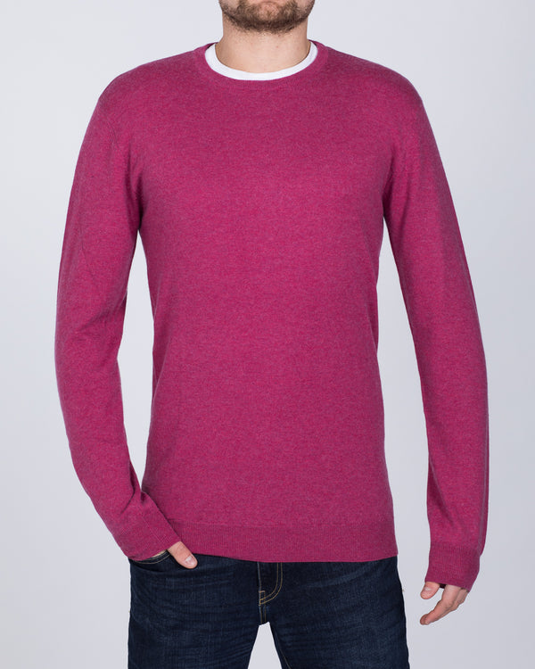 2t Merino Crew Neck Tall Jumper (raspberry)