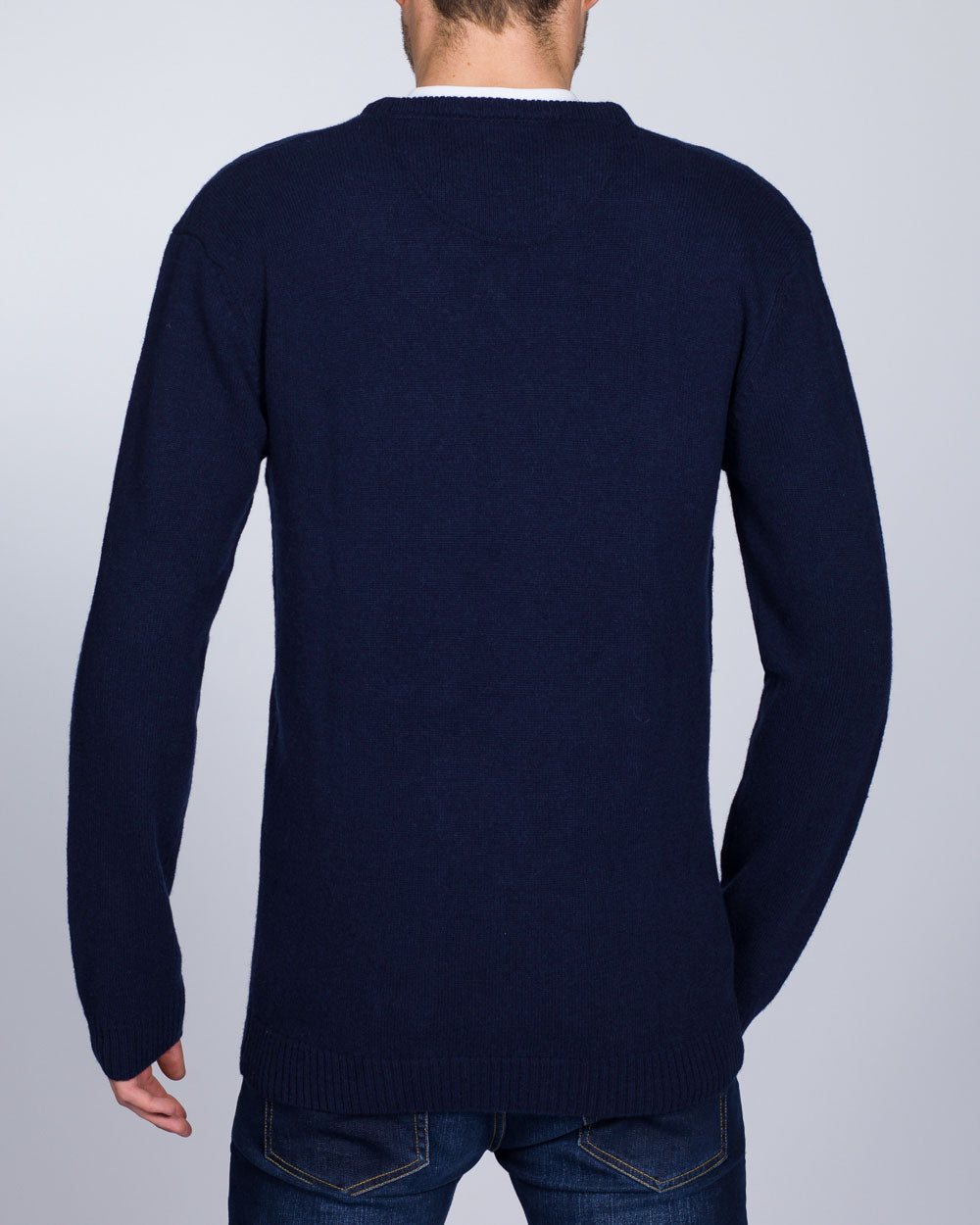 2t Tall Lambswool V-Neck Jumper (ink)