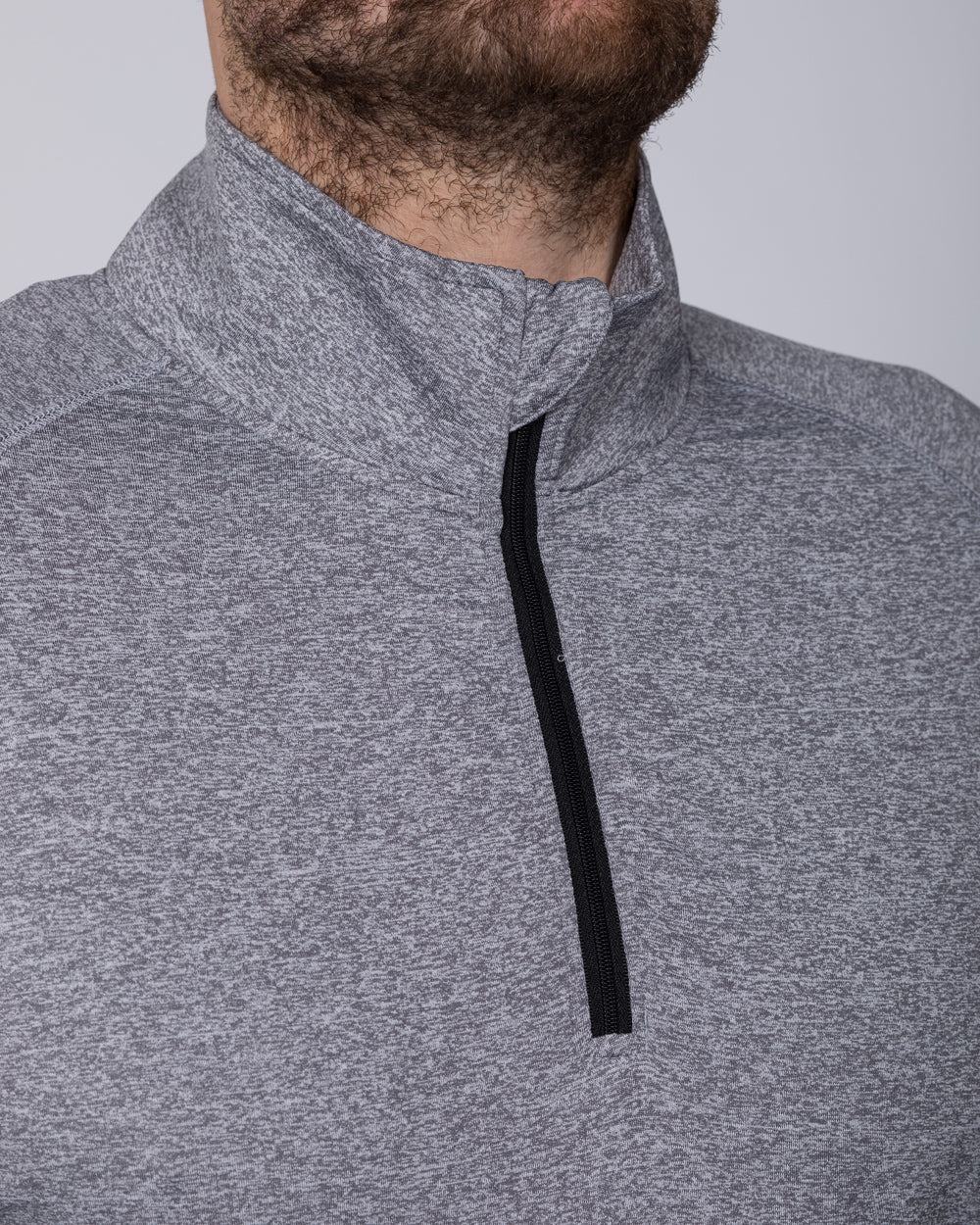 2t Long Sleeve Quarter-Zip Mens Extra Long Training Top