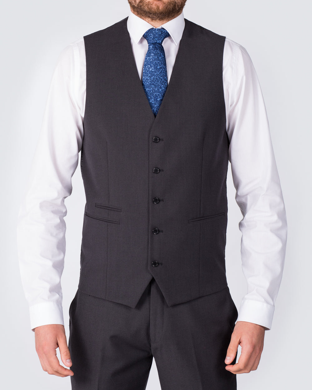 Skopes Slim Fit Tall Suit Waistcoat (charcoal)