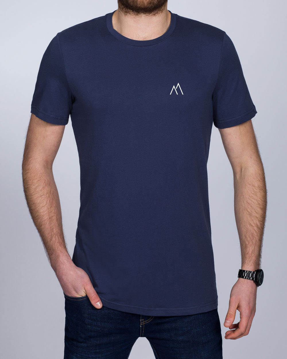 2t Tall T-Shirt (mountains navy)
