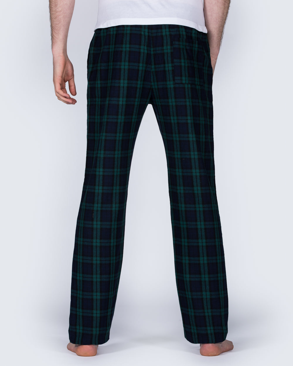 2t Tall Regular Fit Pyjama Bottoms (green pattern)