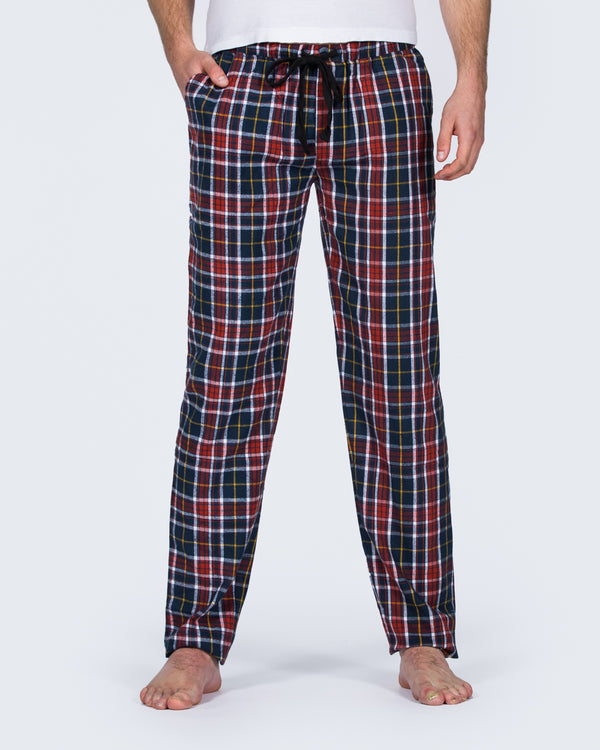 2t Tall Regular Fit Pyjama Bottoms (navy/rust)