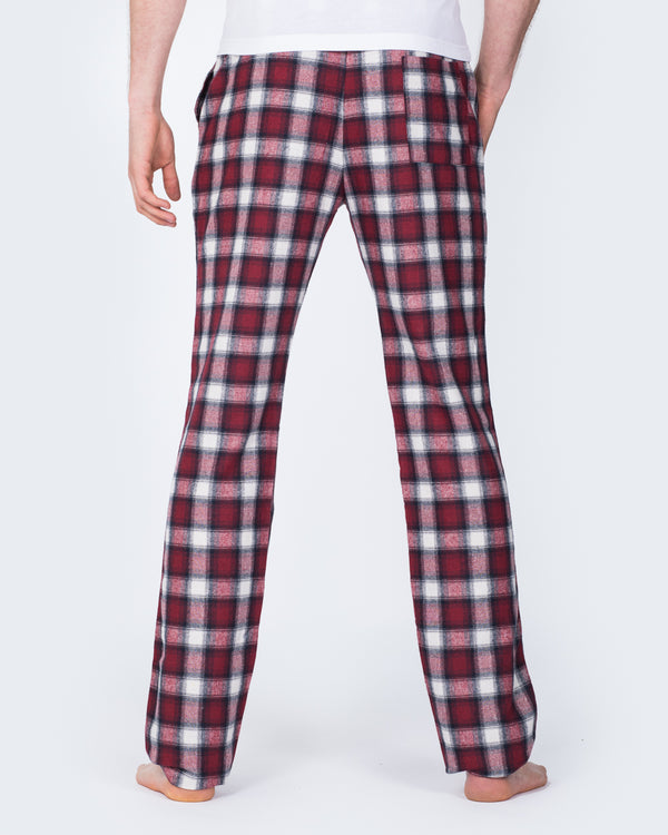 2t Tall Slim Fit Pyjama Bottoms (berry)