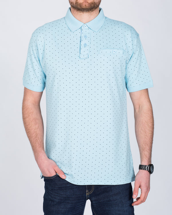 2t Regular Fit Tall Polo Shirt (powder blue)