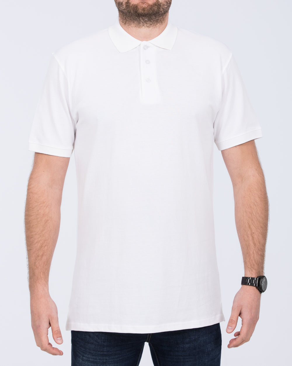 2t Regular Fit Tall Polo Shirt (white)