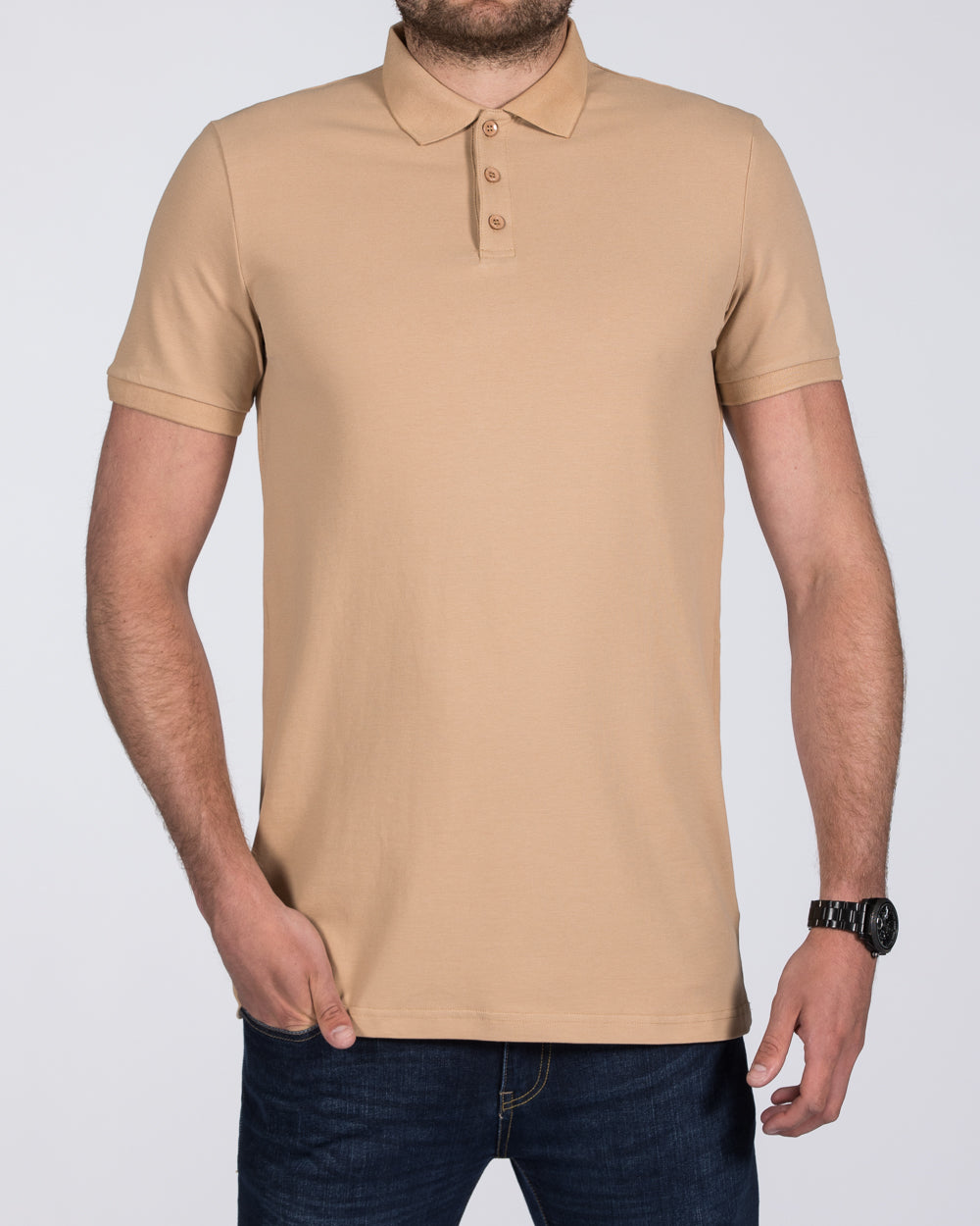 2t Slim Fit Tall Polo Shirt (camel brown)
