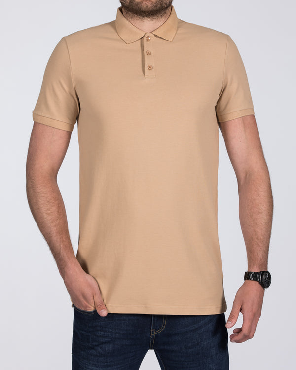 2t Jack Slim Fit Tall Polo Shirt (camel brown)