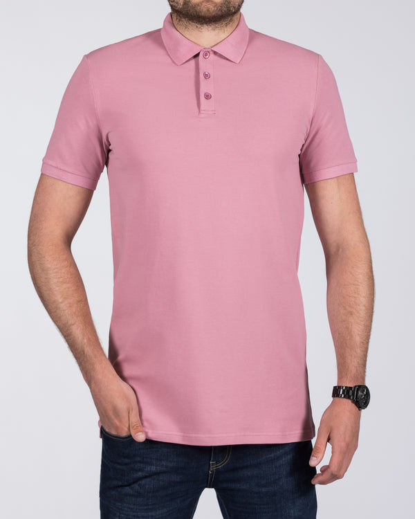 2t Jack Slim Fit Tall Polo Shirt (dusty rose)