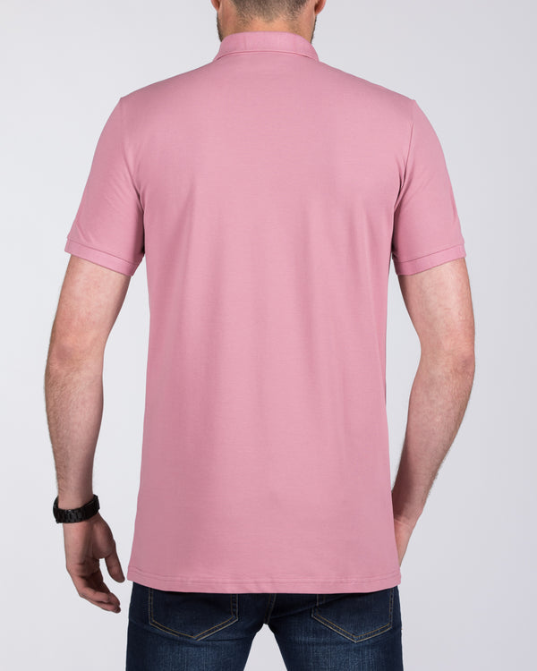 2t Jack Slim Fit Tall Polo Shirt (dusty rose)