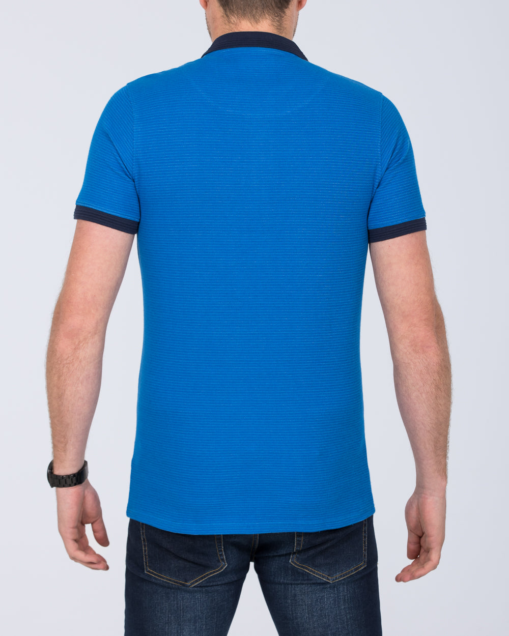 2t Finner Slim Fit Tall Polo Shirt (blue)