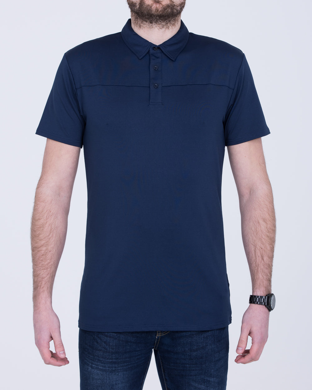 2t Tall Mens Extra Long Golf Polo Shirt (black) | Tall Mens