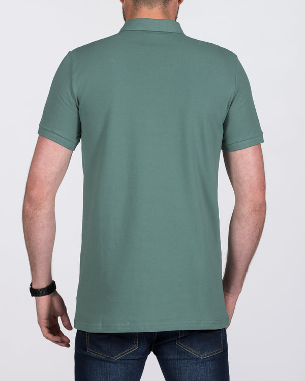 2t Slim Fit Tall Polo Shirt (mid green)