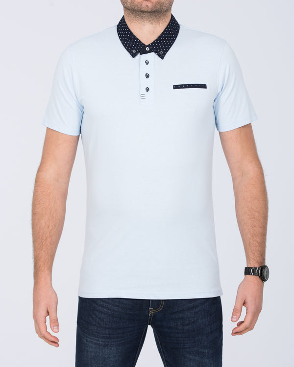 2t Morgan Slim Fit Tall Polo Shirt (sky)