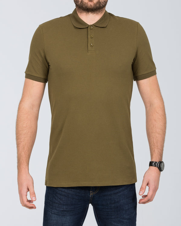 2t Jack Slim Fit Tall Polo Shirt (olive)