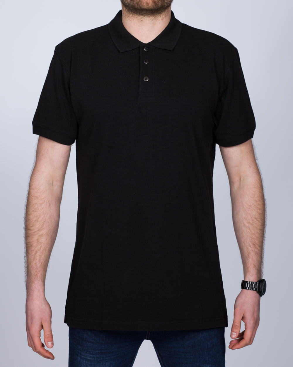 2t Regular Fit Tall Polo Shirt (black)