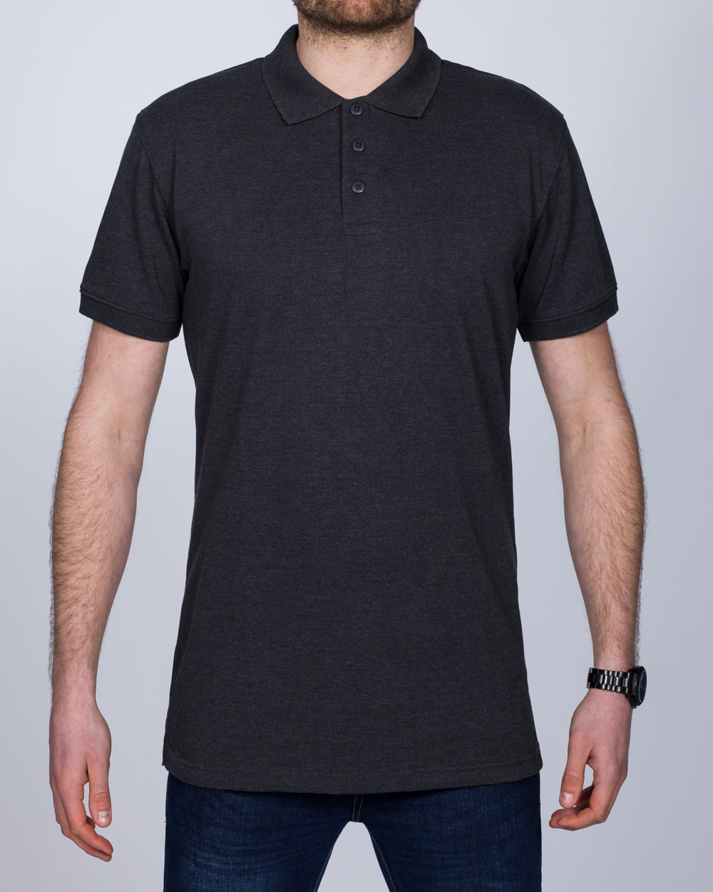 2t Regular Fit Tall Polo Shirt (charcoal)