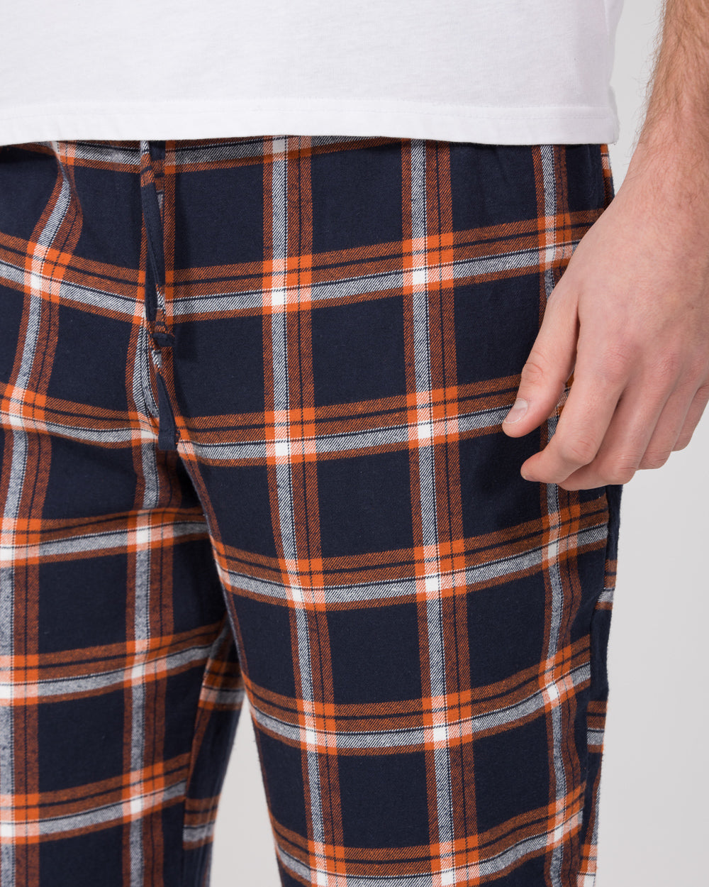 2t Pascal Tall Regular Fit Pyjama Bottoms (orange/navy)