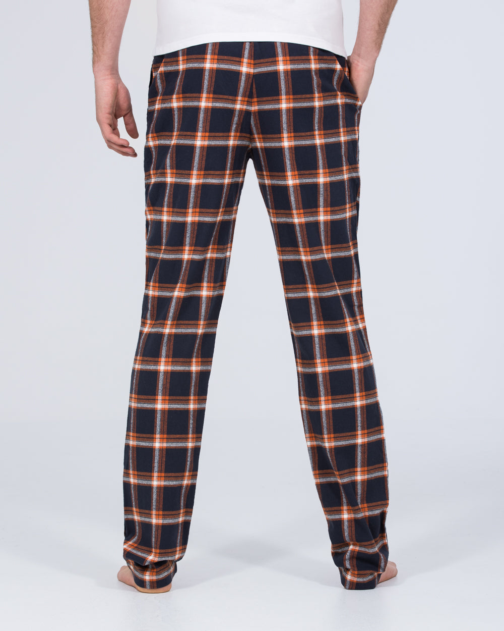 2t Pascal Tall Regular Fit Pyjama Bottoms (orange/navy)
