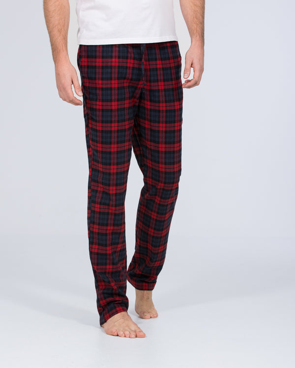 2t Pascal Tall Regular Fit Pyjama Bottoms (red/navy)