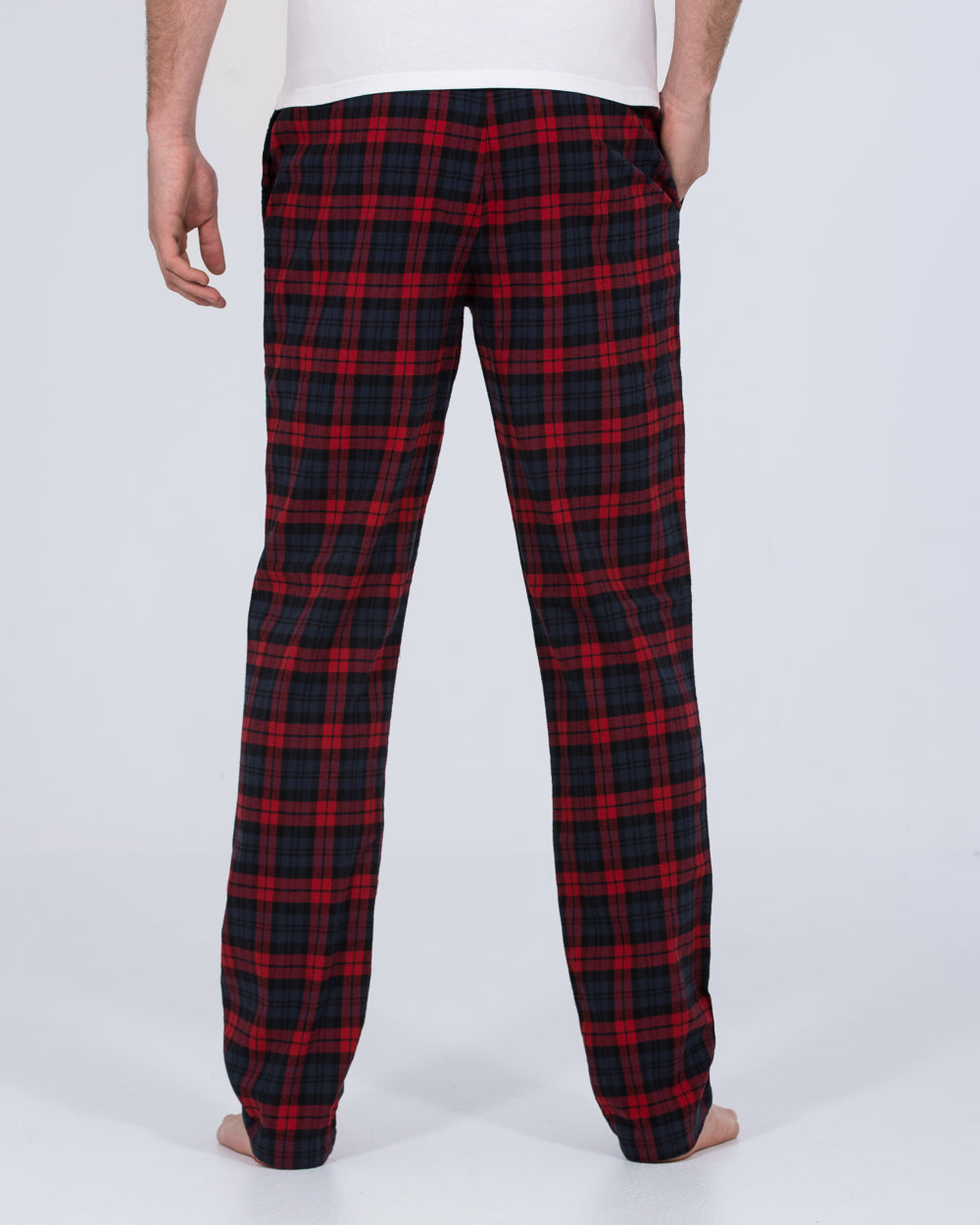 2t Pascal Tall Regular Fit Pyjama Bottoms (red/navy)