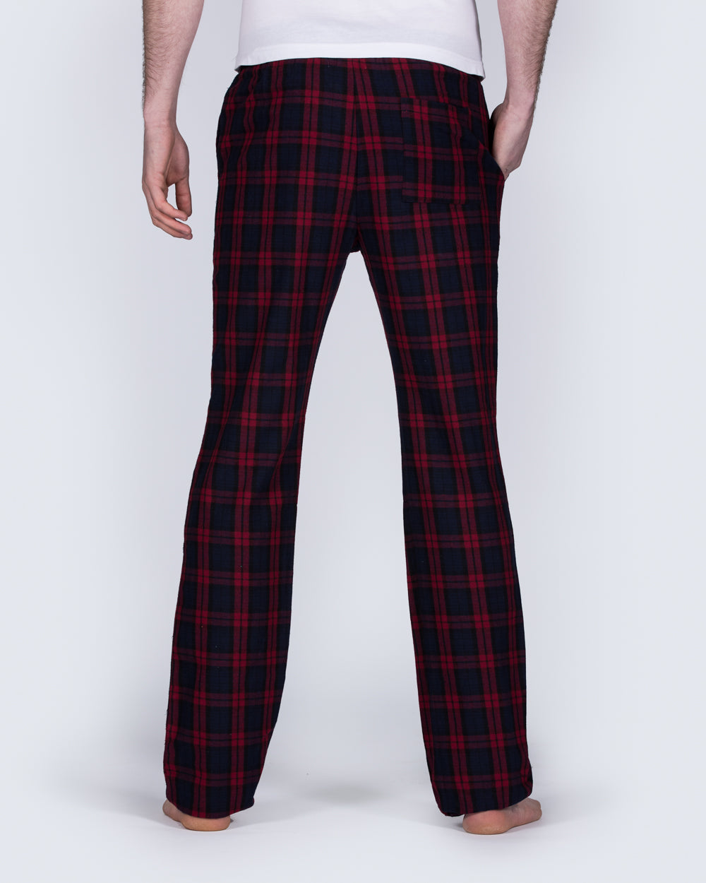 2t Tall Slim Fit Pyjama Bottoms (red pattern)