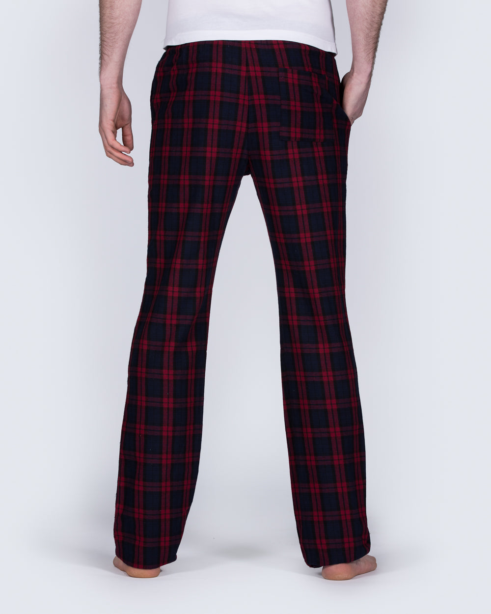 2t Tall Slim Fit Pyjama Bottoms (red pattern) | Tall Mens Clothing ...