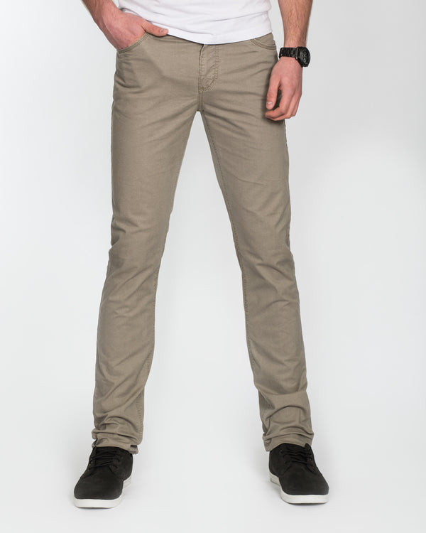 Redpoint Halifax Slim Fit Cotton Chinos (beige)