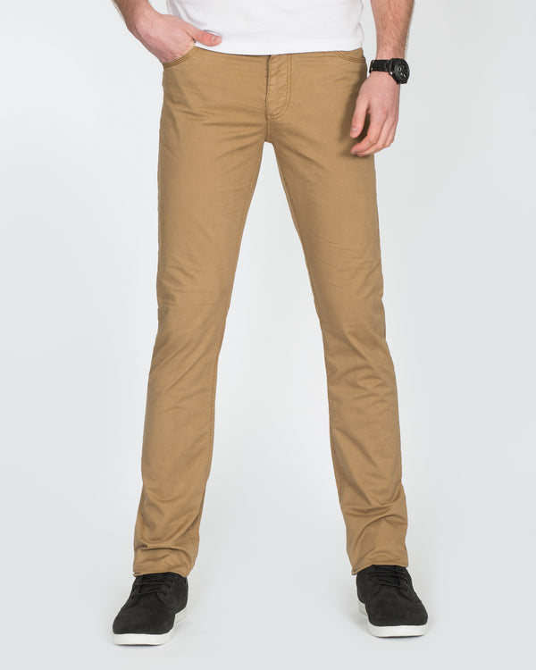 Redpoint Slim Fit Brushed Cotton Chinos (bronze)