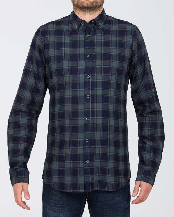 2t Slim Fit Long Sleeve Tall Shirt (teal)