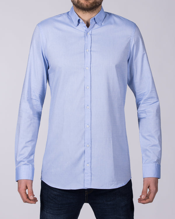 2t Luca Slim Fit Tall Shirt (blue pattern)