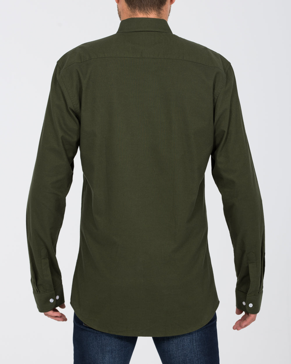 2t Regular Fit Long Sleeve Tall Shirt (forest green)