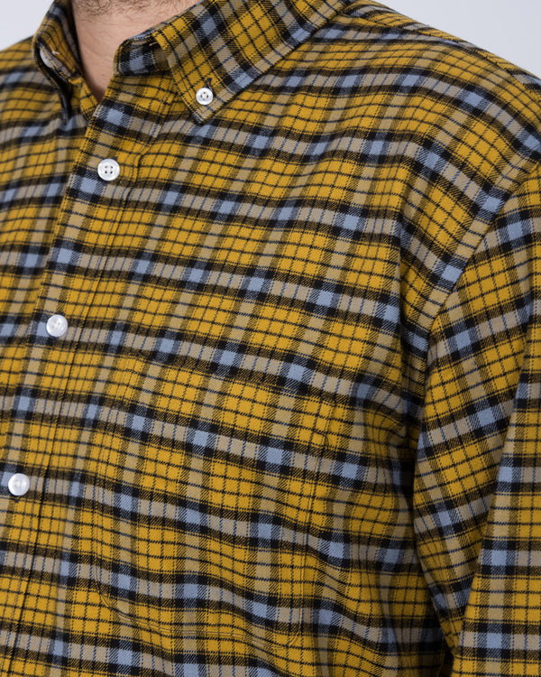 2t Regular Fit Long Sleeve Tall Shirt (yellow check)