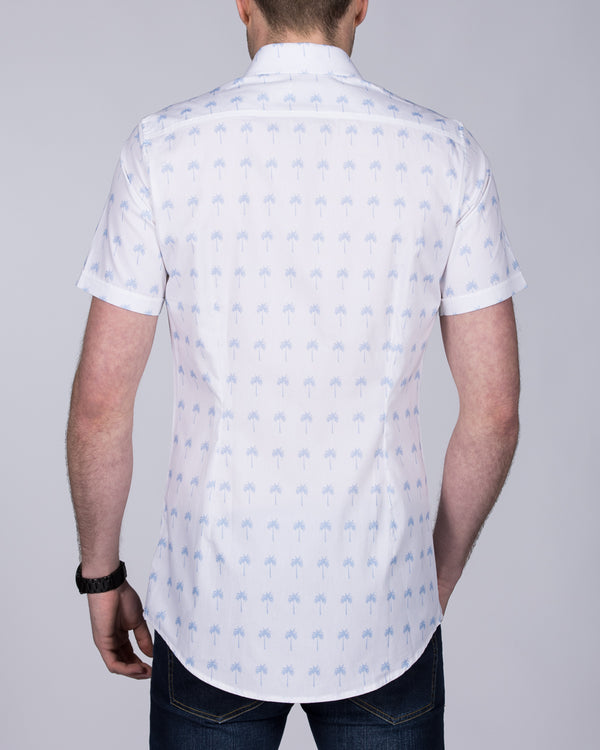 2t Slim Fit Short Sleeve Tall Shirt (white palms)