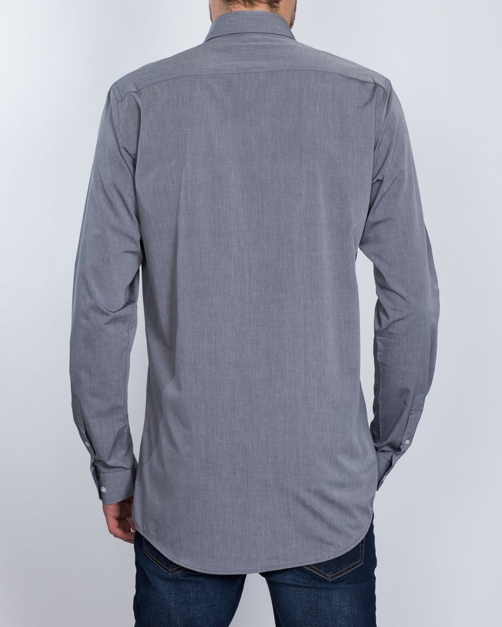 2t Slim Fit Long Sleeve Tall Shirt (grey)