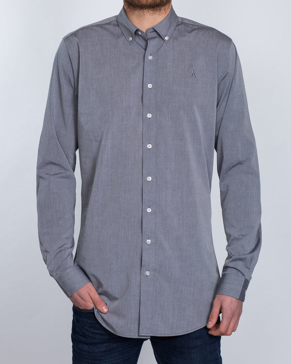 2t Slim Fit Long Sleeve Tall Shirt (grey)