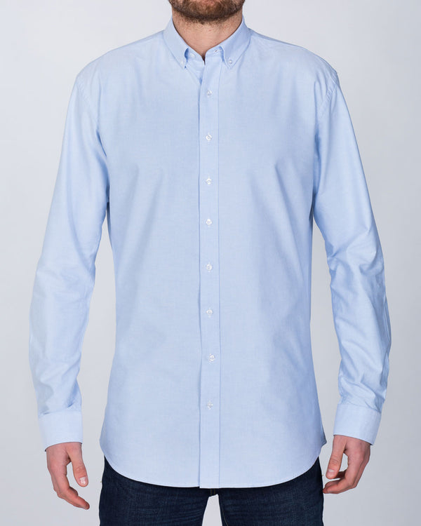 2t Oxford Regular Fit Long Sleeve Tall Shirt (sky)