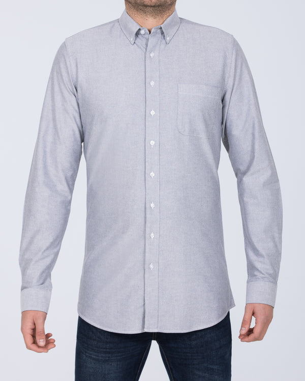 2t Slim Fit Long Sleeve Tall Shirt (mid grey)