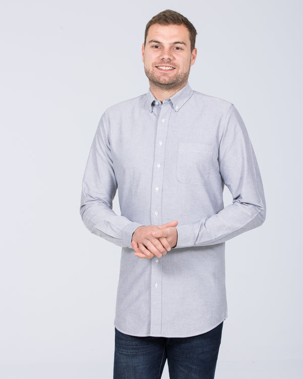 2t Slim Fit Long Sleeve Tall Shirt (mid grey)